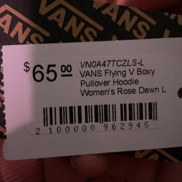 Coral coloured vans hoodie - Picture 2 of 2